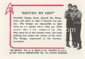 Star Trek Leaf Reprint B W Back Version Back 35
