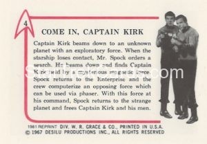 Star Trek Leaf Reprint B W Back Version Back 4