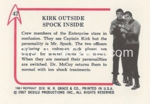 Star Trek Leaf Reprint B W Back Version Back 42