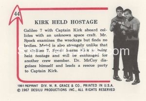 Star Trek Leaf Reprint B W Back Version Back 44