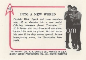 Star Trek Leaf Reprint B W Back Version Back 49