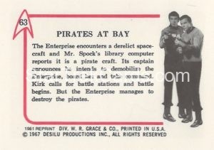 Star Trek Leaf Reprint B W Back Version Back 63