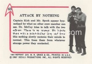 Star Trek Leaf Reprint B W Back Version Back 65