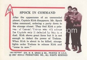 Star Trek Leaf Reprint Pink Back Version Back 12