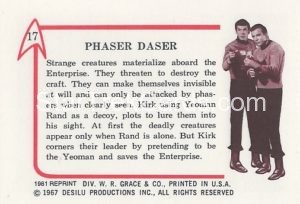 Star Trek Leaf Reprint Pink Back Version Back 17