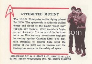 Star Trek Leaf Reprint Pink Back Version Back 2
