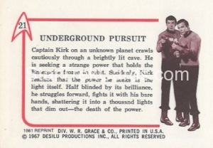 Star Trek Leaf Reprint Pink Back Version Back 21