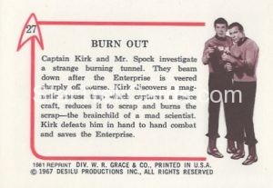 Star Trek Leaf Reprint Pink Back Version Back 27