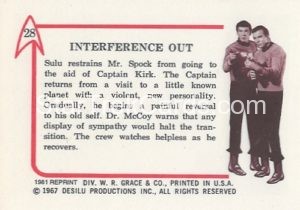 Star Trek Leaf Reprint Pink Back Version Back 28