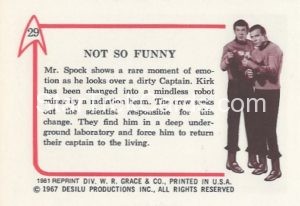 Star Trek Leaf Reprint Pink Back Version Back 29