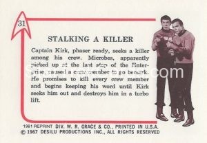 Star Trek Leaf Reprint Pink Back Version Back 31