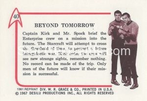 Star Trek Leaf Reprint Pink Back Version Back 40