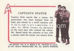 Star Trek Leaf Reprint Pink Back Version Back 47