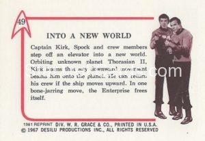 Star Trek Leaf Reprint Pink Back Version Back 49