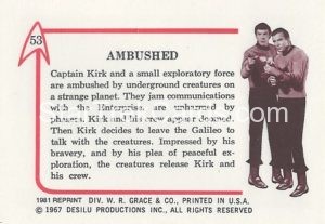 Star Trek Leaf Reprint Pink Back Version Back 53