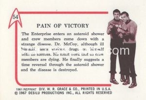 Star Trek Leaf Reprint Pink Back Version Back 54