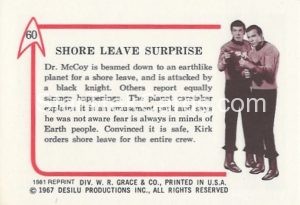 Star Trek Leaf Reprint Pink Back Version Back 60