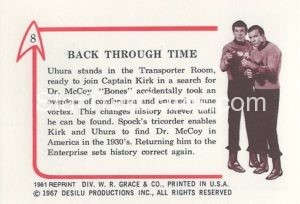 Star Trek Leaf Reprint Pink Back Version Back 8