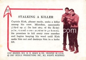 Star Trek Leaf Trading Card 31 Back