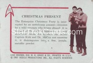 Star Trek Leaf Trading Card 37 Back