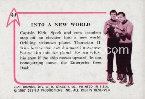 Star Trek Leaf Trading Card 49 Back
