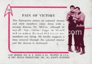 Star Trek Leaf Trading Card 54 Back