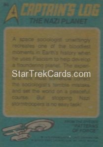 Star Trek Leaf Trading Card 86 Back