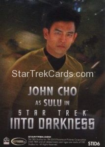 Star Trek Movies Collectors Set Trading Card STID6 Back