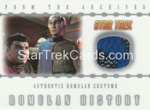 Star Trek Nemesis Trading Card RC1