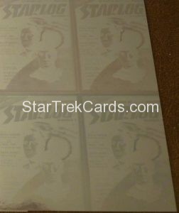 Star Trek Starlog 1993 Four Card Uncut Sheet