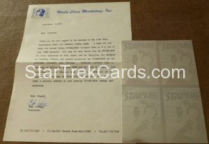 Star Trek Starlog 1993 Four Card Uncut Sheet Alternate
