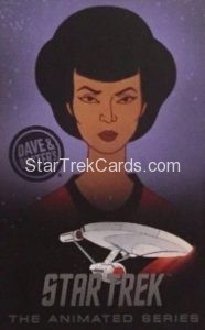 Star Trek The Animated Series Arcade Set Trading Card Uhura