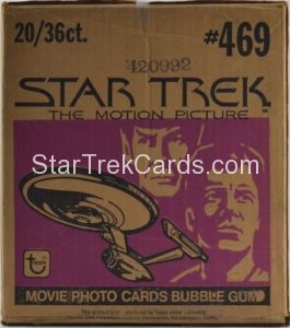 Star Trek The Motion Picture Topps Case Alternate