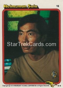 Star Trek The Motion Picture Trebor Trading Card 16