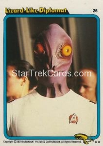 Star Trek The Motion Picture Trebor Trading Card 26