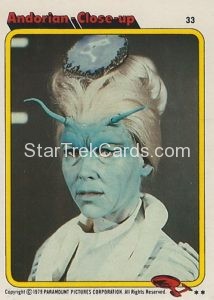 Star Trek The Motion Picture Trebor Trading Card 33