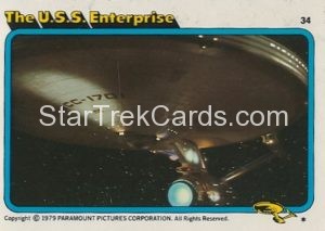 Star Trek The Motion Picture Trebor Trading Card 34
