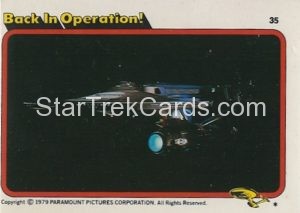 Star Trek The Motion Picture Trebor Trading Card 35