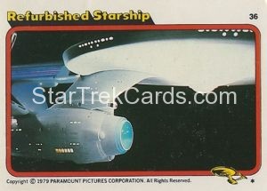 Star Trek The Motion Picture Trebor Trading Card 36