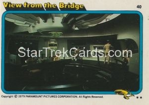 Star Trek The Motion Picture Trebor Trading Card 40