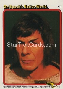 Star Trek The Motion Picture Trebor Trading Card 72