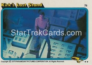 Star Trek The Motion Picture Trebor Trading Card 75