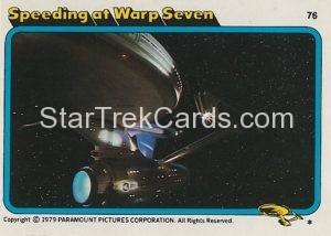 Star Trek The Motion Picture Trebor Trading Card 76 1