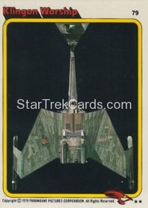 Star Trek The Motion Picture Trebor Trading Card 79
