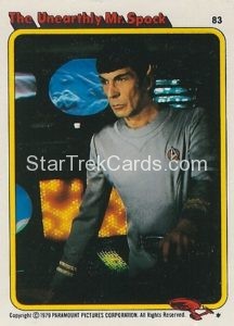 Star Trek The Motion Picture Trebor Trading Card 83