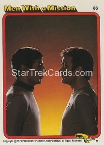 Star Trek The Motion Picture Trebor Trading Card 86