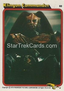 Star Trek The Motion Picture Trebor Trading Card 88