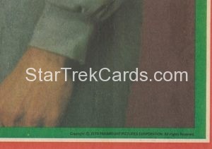 Star Trek The Motion Picture Trebor Trading Card Back 32