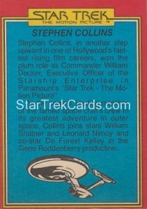 Star Trek The Motion Picture Trebor Trading Card Back 56