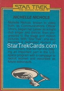 Star Trek The Motion Picture Trebor Trading Card Back 84